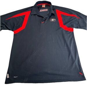 Nike Fit Dri UGA Bulldogs Mens Polo University of Georga Dawgs SZ XL